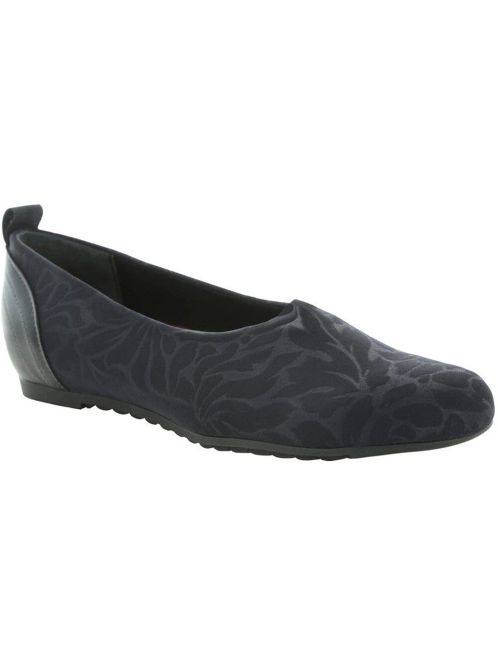 Women's Munro Iriana Flats - Black Stretch Floral Fabric - 8 - NWOB
